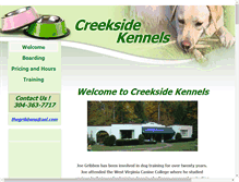 Tablet Screenshot of creeksidepetplace.com